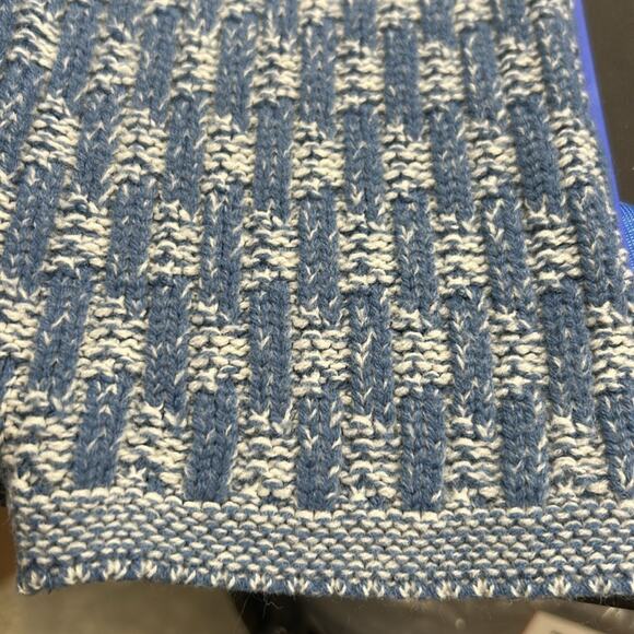 Bobbie Brooks Women’s Sweater Size XL X-Large Blue White Coastal Button Collar - Picture 7 of 7